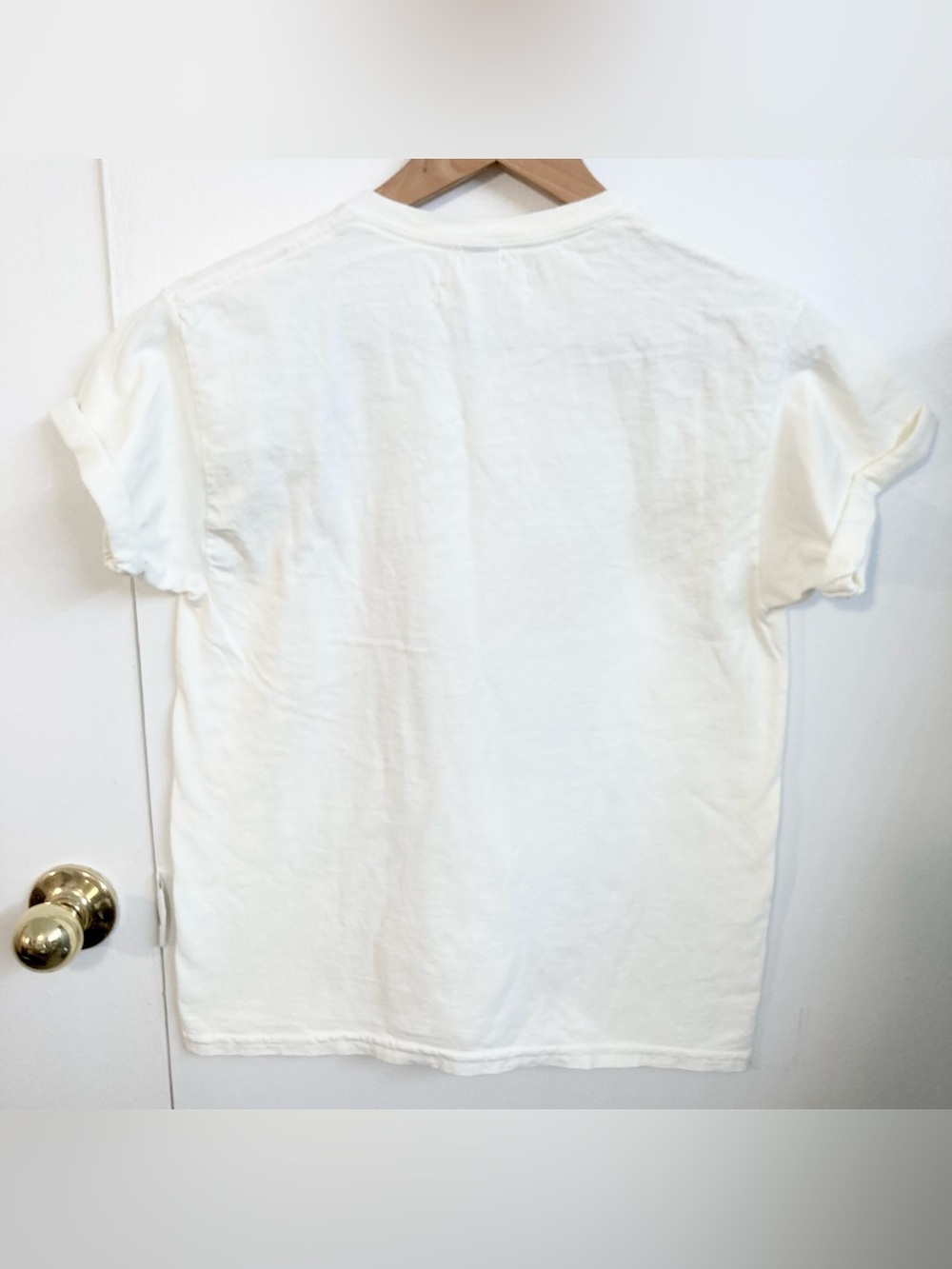 NEW Anthropologie Ristorante Graphic Tee Bella Notte Cotton T-Shirt White/Pink - Picture 7 of 7